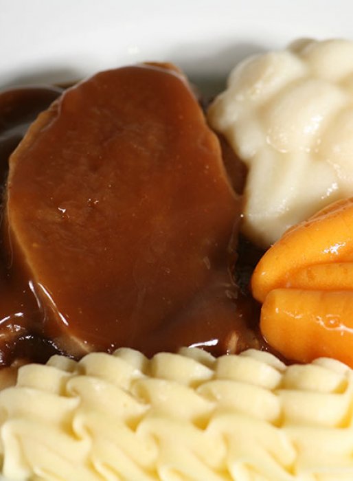 Beef rissoles with onion gravy (GF) Ranahans Special Diets